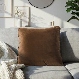 SOGA 2X 45cm Velvet Pillowcase (Rich Brown)